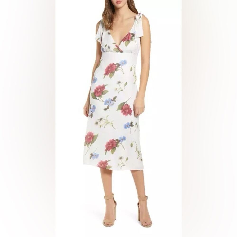 Show Me Your Mumu Floral Midi Dress Size M Boho Wedding Guest | Retail $188